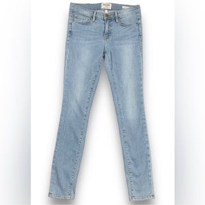FRAME Jeans Size 28 Le Skinny de Jeanne Stretch Light‎ Wash Denim 28x29